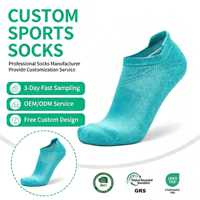 Chaussettes de course discrètes et performantes pour homme et femme, avec coussinets, respirantes, anti-humidité, personnalisables