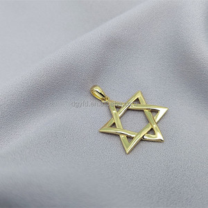 Colgante Estrella de David de Plata de Ley 925, 3.2 Gramos, Plata y <span class=keywords><strong>Oro</strong></span>, Judaísmo, Estrella de David, Magen David, Colgantes, Regalo Judaico - Product Image 4