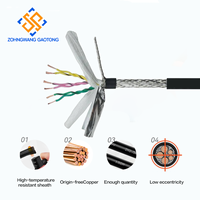 Câble de commande LIYCY 2x0.3 en cuivre blindé torsadé 8 AWG 300/300V PVC pour signalisation d'instrumentation DIN 47100