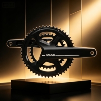 Pédalier à manivelle latérale 170 mm, axe 29 mm, en alliage d'aluminium 6061-T6, conception à montage direct, compatible avec les systèmes de transmission 11/12 vitesses