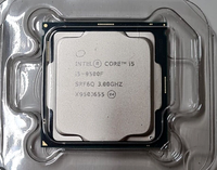 Ordinateur de bureau PC 6Core 6Thread I5 9500F LGA 1151 4.4GHz Processeur CPU I5 9400 9400F 9500 9600 9600KF Processeur