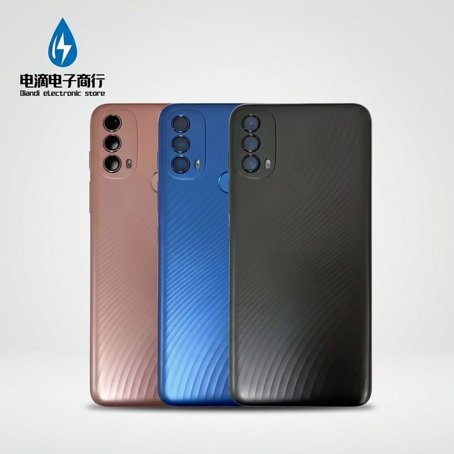 Diandi for Motorola Moto E40 Back Cover Rear Housing Full Battery Case Rear Door Repair Spare Parts With Camera Lens Frame