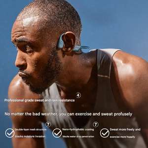 شوكز S810 أوبنرون برو سماعات أذن TWS مقاومة للماء سماعات لاسلكية بلوتوث 24 تحمل قوي عظمي لا ضوضاء إلغاء - Product Image 2