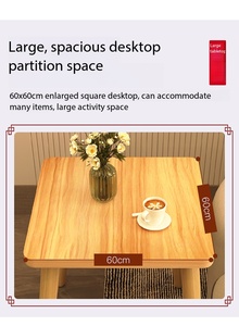 Table d'appoint carrée en bois, style moderne du milieu du siècle, pieds en bois massif, <span class=keywords><strong>petite</strong></span> table basse pour salon, chambre, balcon, bureau - Product Image 4