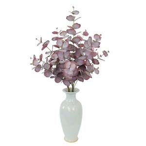 Tallos <span class=keywords><strong>de</strong></span> Eucalipto Artificiales, Hojas <span class=keywords><strong>de</strong></span> Dólar Plateado Realistas para Decoración del Hogar y Bodas - Product Image 6