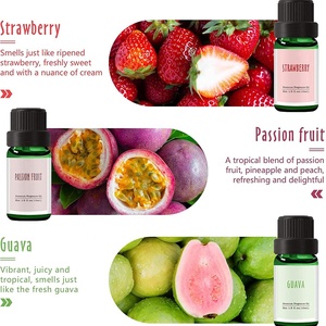 Huiles essentielles de fruits Huile de parfum de qualité supérieure pour la fabrication de savon à bougie Huile de diffuseur rafraîchissante Parfums pour l'été Goyave Fraise - Product Image 6