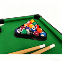 Table de billard portable pour enfants, légère, mini, avec queues, billes, triangle et support, en MDF, pour la maison