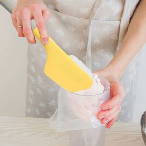 Ensemble de spatules de cuisson en silicone antiadhésives, résistantes à la chaleur, personnalisées pour la cuisine, avec poignée déportée, en plastique doré imprimé, pour galettes de poisson - Product Image 3