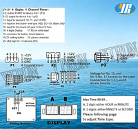 Module de relais temporisé multifonction 4 canaux JY 21 à commande par monnayeur, carte PCB 12V, fabriqué à Guangdong, Chine
