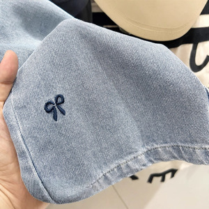 2025 Jeans Casual da ragazza pantaloni larghi per bambini nuovo stile dritto <span class=keywords><strong>largo</strong></span> per la primavera autunno alla moda per i bambini più grandi - Product Image 5