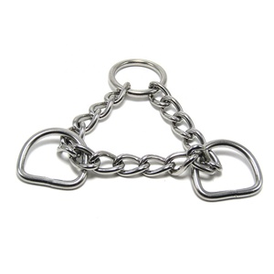 Cadena Martingale de Acero Inoxidable Ecológica y Ajustable con Anillos en D de 3/4\" para Collares de Perro - Product Image 4