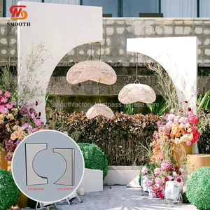 LEDA Nuevo Diseño de Arco Asimétrico Roto, Fondo de Acrílico PVC Desmontable, Lámpara Colgante para Bodas, Recién Llegado - Product Image 3