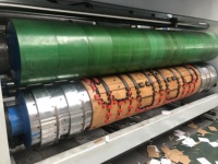 RYKB-1800 Nouvelle machine d'impression flexographique automatique 4 couleurs pour boîtes en carton et sacs en papier avec rainureuse et empileurs automatiques