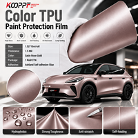 Selbstheilende 7,5mil TPU Glänzende Karosserie-Satin-Roségold-Nassfolie PPF-Wrap mit Farbwechsel UV-Infrarot-Schutz für Autolack-Rolle