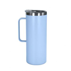Outdoor Office Use 304 Stainless Steel Vacuum <b>Insulated</b> Travel 20Oz Tumbler <b>Mug</b> With Handle Small Storage Bottom - Product Image 1