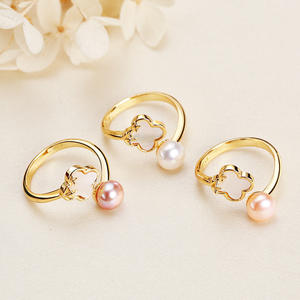 Joyería de Perlas de Agua Dulce al por Mayor de Zhuji, Diseño de Nicho, Estilo Ins, Anillos y Pulseras con Incrustaciones de Concha para Niñas - Product Image 2