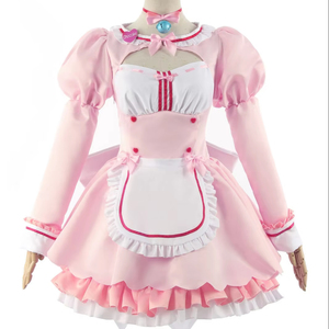 Disfraz de Anime <span class=keywords><strong>Nekopara</strong></span> Vanilla, Peluca de Cosplay, Vestido de Lolita, Azul, para Halloween, Fiesta, Actuación, Juego de Roles, Trajes para Fiesta de Navidad - Product Image 1
