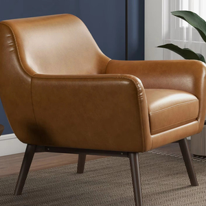 <span class=keywords><strong>เก้าอี้</strong></span>สไตล์อินดัสเทรียลทันสมัย ทำความสะอาดง่าย หุ้มด้วยหนังและผ้า โครงไม้ ทนทาน เหมาะสำหรับใช้ในบ้าน ห้องรับประทานอาหาร และห้องนั่งเล่น - Product Image 2