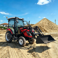 Tractor Robusto de 140HP con Tracción en las Cuatro Ruedas para Agricultura Moderna, Arado y Labranza, con Motor de Alta Potencia e Hidráulica Resistente