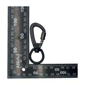 Mousqueton pivotant à 360° robuste avec verrouillage et boulon de sécurité en alliage de zinc, clip rotatif pour sac extérieur 27x64mm 33g - Product Image 4