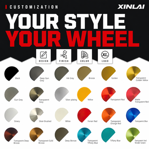 ล้อแม็กซ์ XINLAI สีทอง ขอบ 20 21 นิ้ว แบบซี่ลอย ขอบลึก หลายชั้น ชุบโครเมียม สำหรับรถยนต์ Mercedes Benz S Class Toyota Crown VIP - Product Image 6