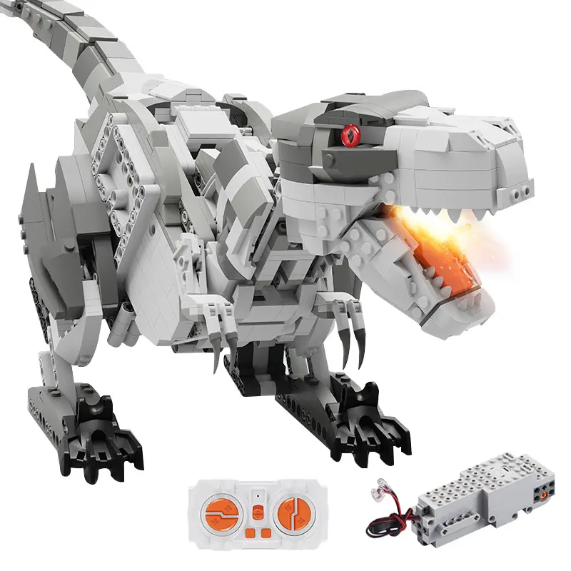 Remote Control Dinosaur Toy APP Program Tyrannosaurus Model RC Jurassic Dinosaur Electric Building Block Compatible With Legoed