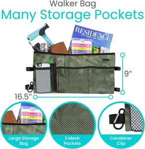 Échantillon gratuit, vente chaude, sac de béquille en perles de Taiwan, sac de béquille léger, accessoire universel pour béquilles, pochette de transport - Product Image 2