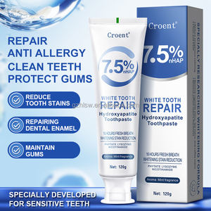 Dentifrice en Gros 120g Croent 7,5% Hydroxyapatite Rafraîchit l'Haleine Protège <span class=keywords><strong>les</strong></span> Gencives Soigne l'Émail Dentaire Blanchit <span class=keywords><strong>les</strong></span> <span class=keywords><strong>Dents</strong></span> - Product Image 3