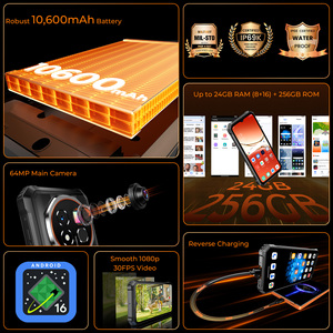 สมาร์ทโฟน Oukitel G6 รุ่นทนทาน หน้าจอ 6.52 นิ้ว ความจุ 8+256GB แบตเตอรี่ขนาดใหญ่ 10600mAh ระบบปฏิบัติการ Android 16 รองรับ 4G กล้องหลัก 64MP โทรศัพท์มือถือ - Product Image 4