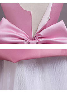 <span class=keywords><strong>Robe</strong></span> de <span class=keywords><strong>princesse</strong></span> pour enfants en maille duveteuse de style européen robes à grandes fleurs pour filles de 10 ans <span class=keywords><strong>robe</strong></span> de mariée <span class=keywords><strong>rose</strong></span> douce pour filles - Product Image 4