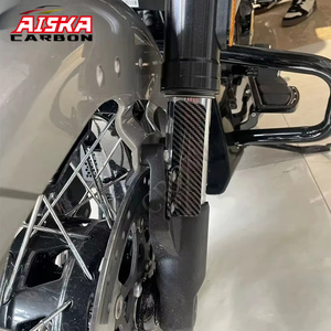 AISKA Protezione Anteriore per Forcella in Fibra di Carbonio 3K, Copertura Antipolvere per Harley Touring CVO Road Glide <span class=keywords><strong>ST</strong></span> Upgrade - Product Image 3
