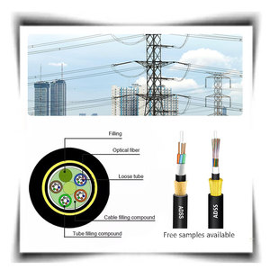 HUAMAI ADSS câble à FIBER <span class=keywords><strong>optique</strong></span> tout diélectrique câble à FIBER <span class=keywords><strong>optique</strong></span> extérieur auto-supportant 12 cœurs 24 cœurs 48 cœurs - Product Image 2