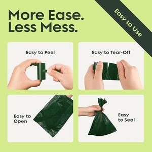 Fig-Scented Dog Poop Bags, 120 Count Leak-Proof Extra Thick Pet Waste Bags, 9x13 Inch Refill Rolls for Dog Walking & Cleanup - Product Image 5