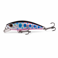 Leurre de pêche flottant imprimé MINNOW 4,5 cm 3,5 g, leurre dur réaliste pour la pêche en eau douce, lac, ruisseau, tilapia
