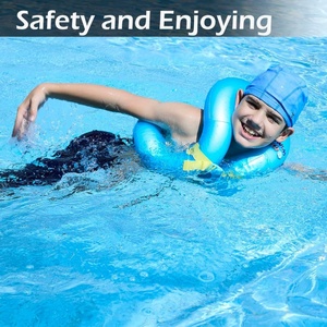 Gilet de natation gonflable en PVC pour enfant, tailles S, M, XL, avec boucle de sécurité réglable et double airbag enveloppant - Product Image 6