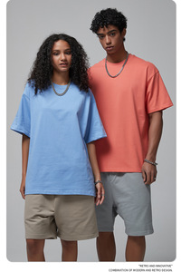 Camiseta Casual de Manga Corta para Hombre, Unisex, Corte Regular, Tejida, 100% Algodón, con Estampado, al por Mayor - Product Image 2