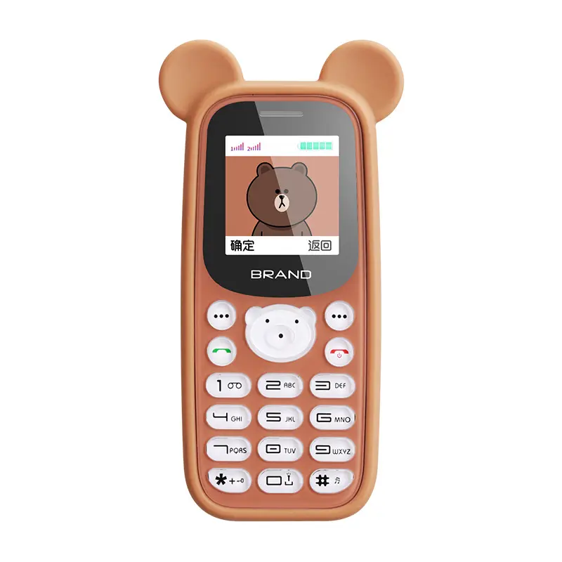 New Violent Bear Cute Child posizionamento telefono per studenti Mini Cartoon Ring Internet Addiction Mini Phone