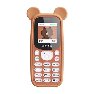 New Violent Bear Cute Child Positioning Student Phone Mini Cartoon Ring Internet Addiction Mini Phone