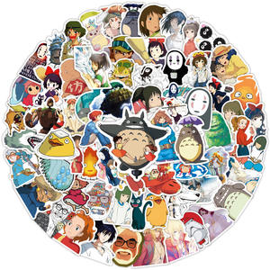 50 Pegatinas <span class=keywords><strong>de</strong></span> PVC Impermeables con Dibujos Animados <span class=keywords><strong>de</strong></span> Anime, con Personajes como Bunny Girl, Luffy, Goku, Dan Da Dan, Jujutsu Kaisen, Uzumaki - Material <span class=keywords><strong>de</strong></span> Papel - Product Image 6