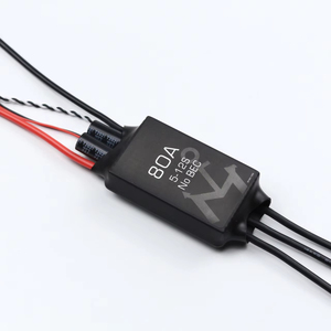 Contrôleur de vitesse sans balais étanche 5-12s 80A 5.5V/5A bidirectionnel ESC pour contrôle de niveau commuté et non commuté - Product Image 1