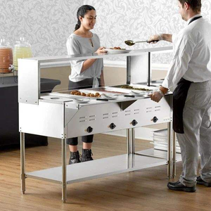 Meilleures ventes, directement de l'usine : Réchaud électrique sur pied à 4 compartiments isolés, <span class=keywords><strong>chauffe</strong></span>-rapide, 220V, pour buffet et présentation alimentaire - Product Image 2
