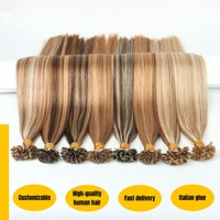 Vente en gros usine – Extensions de cheveux naturels russes à pointe plate, qualité Remy, pour salons de coiffure