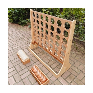 Commercio all'ingrosso su ordinazione di Carnevale prop mini legno puzzle interattivo di strategia di <span class=keywords><strong>dama</strong></span> giochi da tavolo per i bambini - Product Image 3