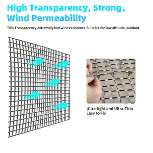 Écran publicitaire LED flexible Sky Fly Flag P15 P20 P25, affichage LED transparent volant avec drone pour événements en plein air - Product Image 4