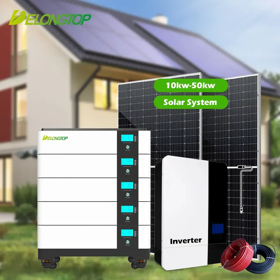 Almacenamiento de energía apilable 10KWH 20KWH 30KWH 40KWH 50KWH 51,2 V Batería de litio Turbina eólica Sistema de energía solar 48V Batería Lifepo4