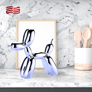Escultura <span class=keywords><strong>de</strong></span> perro <span class=keywords><strong>de</strong></span> globo <span class=keywords><strong>de</strong></span> resina <span class=keywords><strong>de</strong></span> moda con decoración <span class=keywords><strong>de</strong></span> Arte <span class=keywords><strong>de</strong></span> animales metálicos multicolor con acabado <span class=keywords><strong>de</strong></span> espejo - Product Image 4