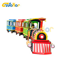Train électrique sans rail G-HONOR pour enfants, pour activités intérieures et extérieures, parc d'attractions, autonomie de la batterie de 80 à 100 km, 15 à 20 joueurs, > 6 ans
