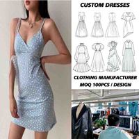 Fabricant de robes sur mesure pour femmes, marque de mode, fabrication OEM, étiquette privée, production en gros à partir d'échantillons et de croquis