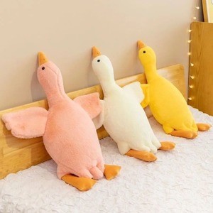 Peluche d'oie blanche de grande taille, effet teint, jaune, blanc, bleu, rose, jouet en peluche, <span class=keywords><strong>animal</strong></span> volant, coussin décoratif - Product Image 6