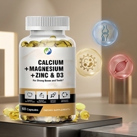 Ausreson OEM Gélules Végétaliennes de Calcium, Vitamine D3 K2 MK7 pour la Santé Articulaire et Immunitaire – Complément de Calcium, Magnésium, Zinc et Vitamine D3